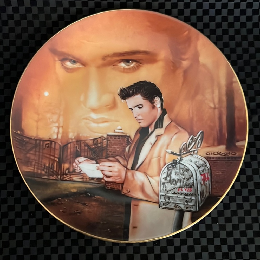 1992 Elvis Presley “Return To Sender” Plate